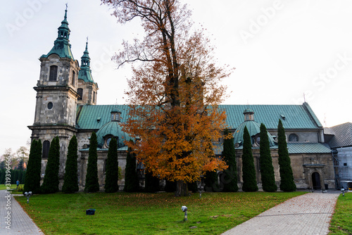 JEDRZEJOW, POLAND - OCT 10, 2019: Cisterian Abbey in Jedrzejow, Swietokrzyskie voivodeship, Poland photo