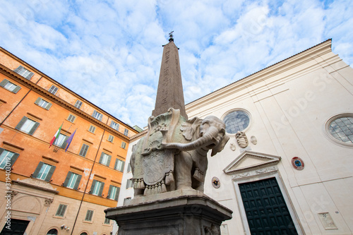 Fototapeta Obelisk elephant piazza della minerva by bernini