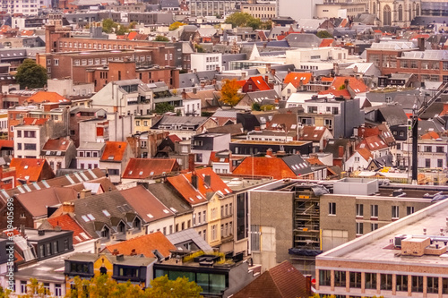 Antwerp city, Belgium from above