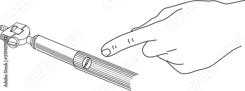 Selfie stick illustration ,how to use.