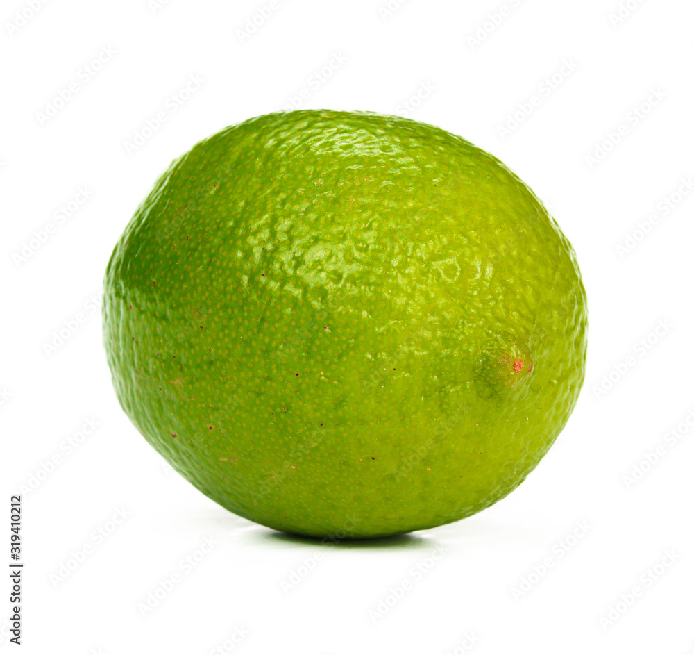 Lime citrus fruit isolated on white background Lime citrus fruit isolated on white background