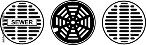 sewer icon - vector illustration