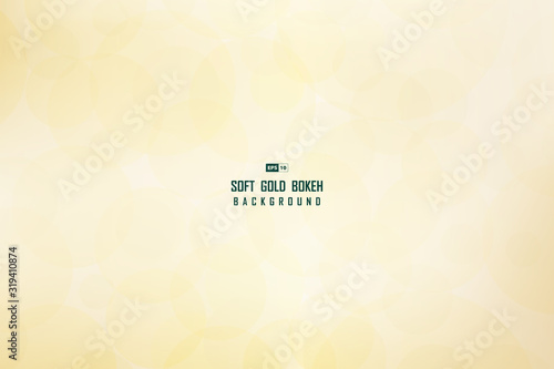 Abstract soft golden bokeh with glitters design decorative artwork background. illustration vector eps10