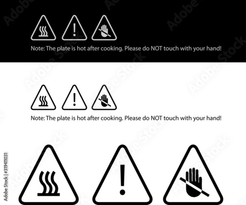 icons for induction cooker 