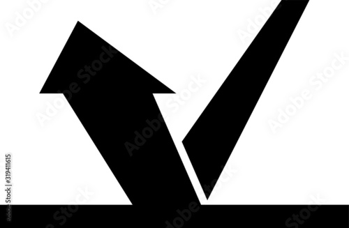 Reflection icon, rebound icon, vector illustration