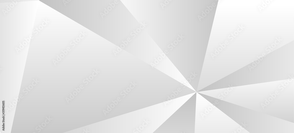 Abstract geometric white and gray color background. Illustration