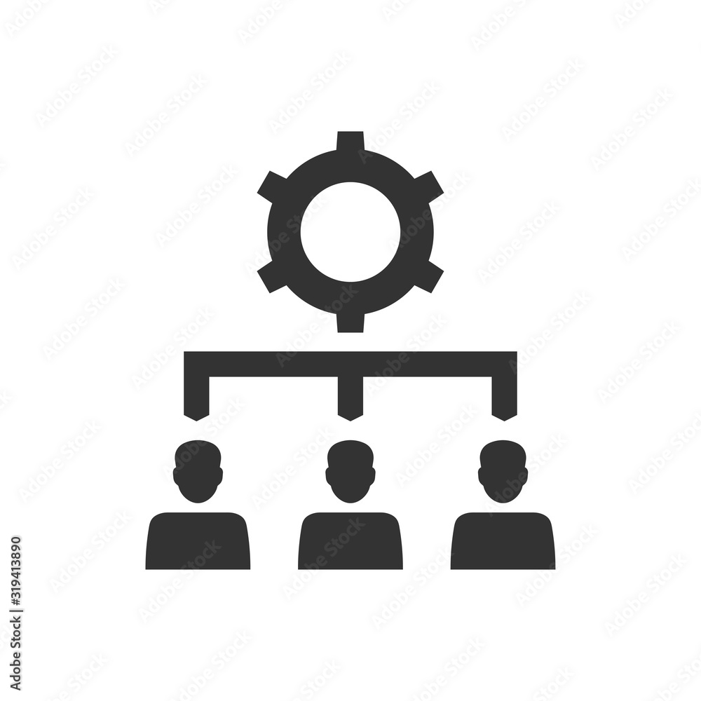 Human resource management icon Human resource management icon