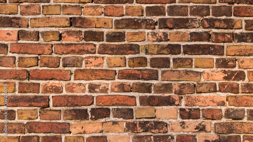 Old red Brick wall. Background texture. Old red Brick wall. Background texture.