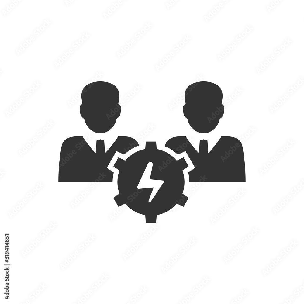 Creative teamwork icon Creative teamwork icon