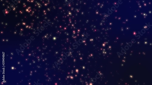 Wallpaper Mural Gold Luminous Sparkling Bokeh Particles Animation Against Dark Background Torontodigital.ca