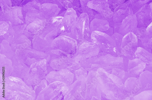 macro photo of lilac amethyst crystals