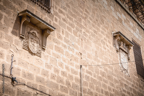 architectural detail of St Mary s Cathedral of Toledo in spain photo