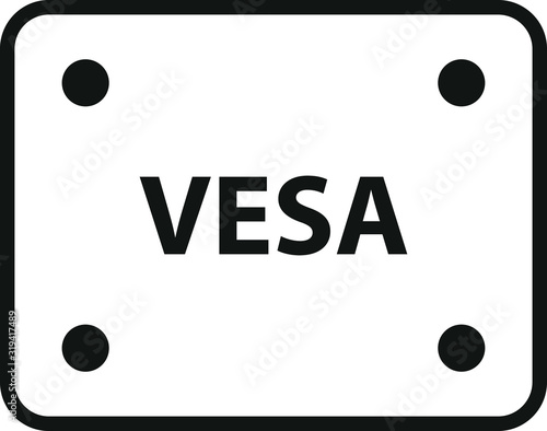 Vesa icon, vector illustration