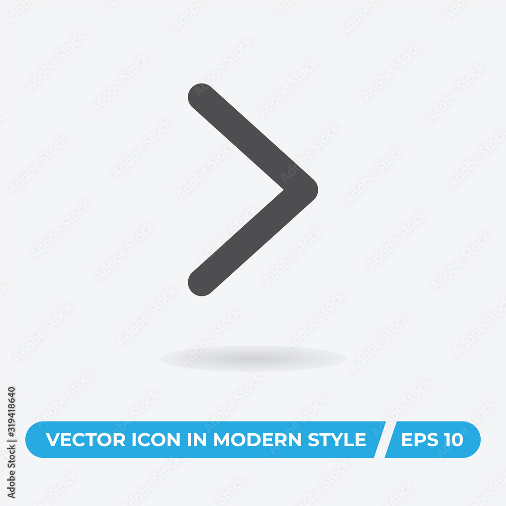 Right arrow vector icon, simple sign for web site and mobile app. Right arrow vector icon, simple sign for web site and mobile app.