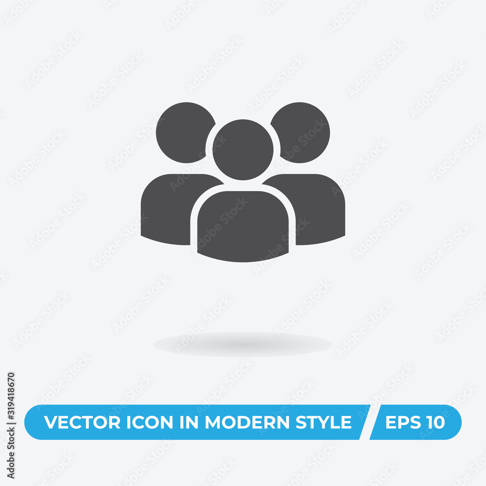 Group vector icon, simple sign for web site and mobile app. Group vector icon, simple sign for web site and mobile app.