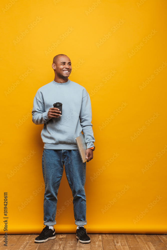Portrait of an attractive confident casual young man
