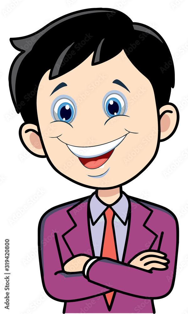 business man is very happy after meeting business man is very happy after meeting