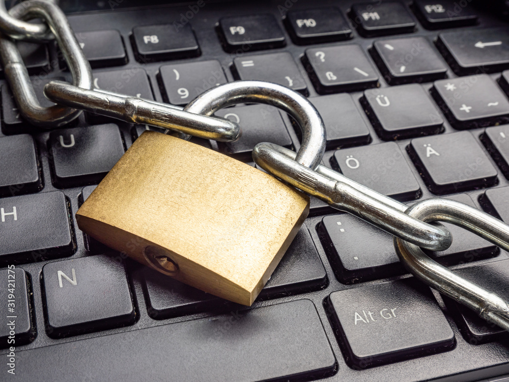 Sicherheit im Internet Vorhängeschloss Sicherheit im Internet Vorhängeschloss