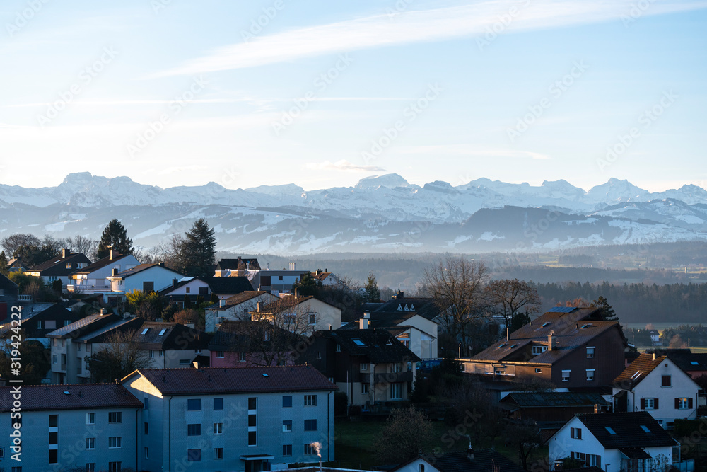 Swiss alps view for Uster