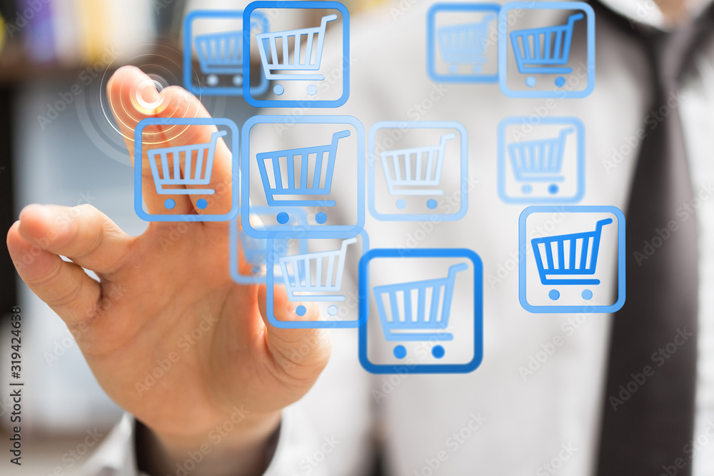 Shopping cart as part of the network in hand . The concept of Innovation in e-Commerce. Shopping cart as part of the network in hand . The concept of Innovation in e-Commerce.