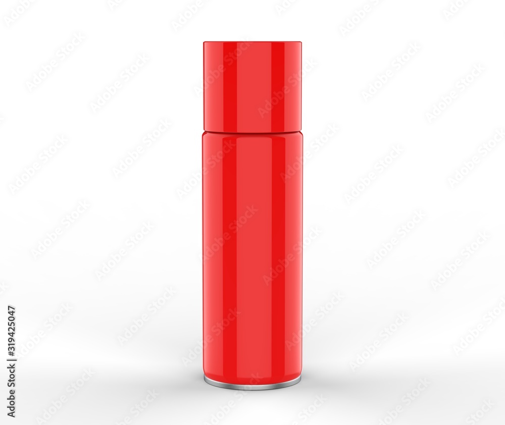 Blank spray tin can for branding. 3d render illustration. Blank spray tin can for branding. 3d render illustration.