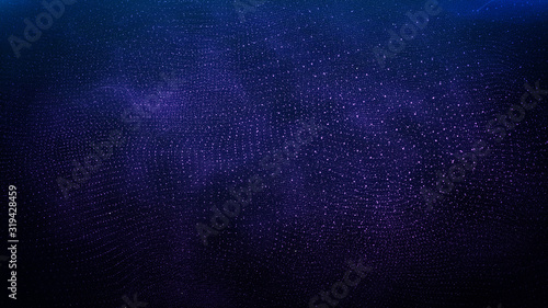 Obraz na płótnie Retro cyberpunk style 80s Sci-Fi Background Futuristic with laser grid landscape. Digital cyber surface style of the 1980`s. 3D illustration w salonie