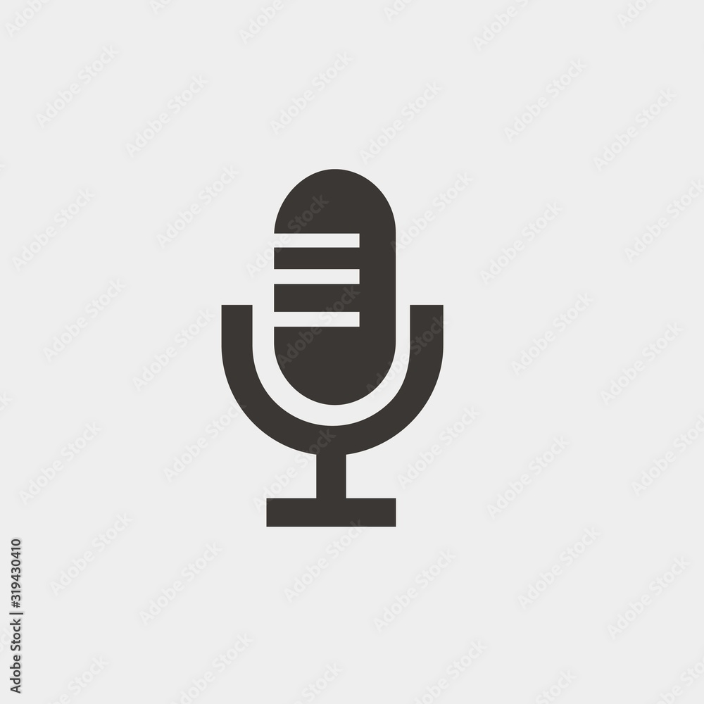 microphone icon vector illustration symbol for website and graphic design microphone icon vector illustration symbol for website and graphic design