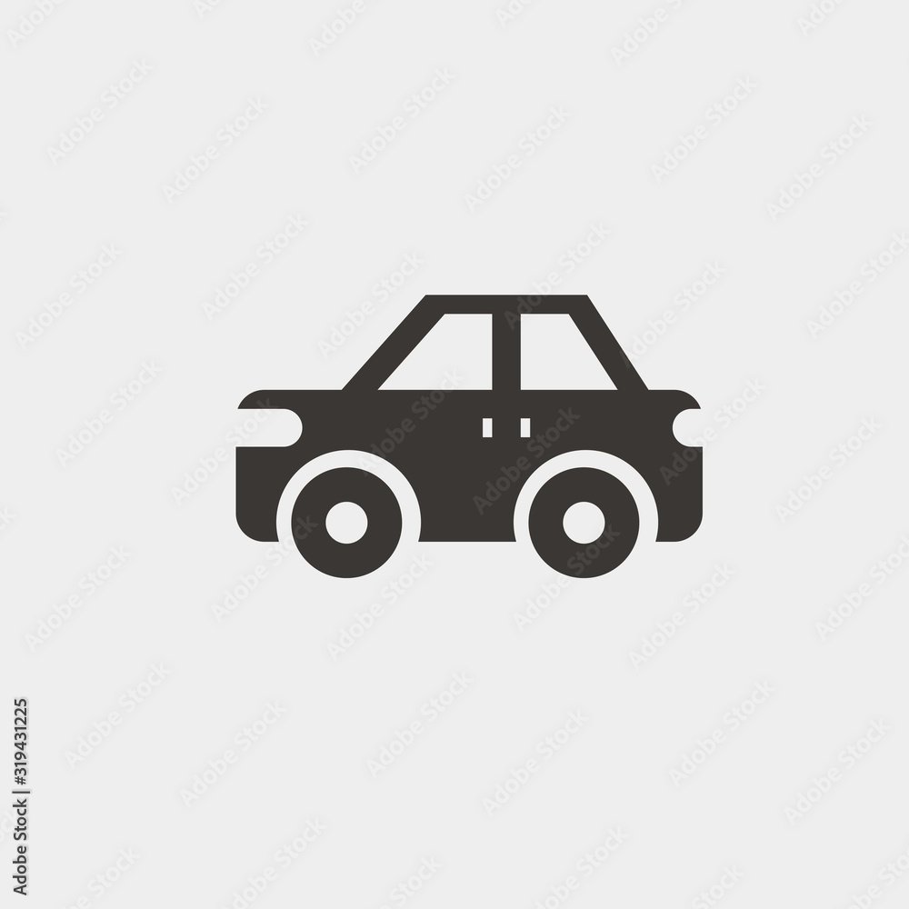 sedan car icon vector illustration symbol for website and graphic design