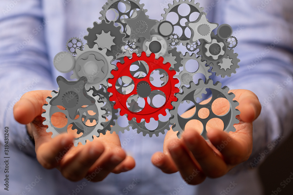 gear Technology setting concept background. gear Technology setting concept background.