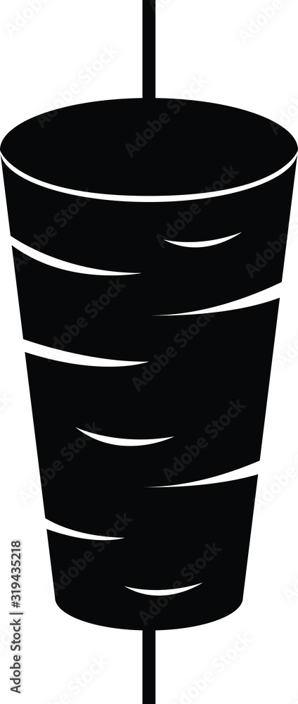 Turkey doner kebab icon - Vector illustration Turkey doner kebab icon - Vector illustration