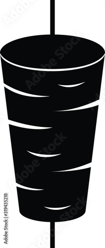 Turkey doner kebab icon - Vector illustration