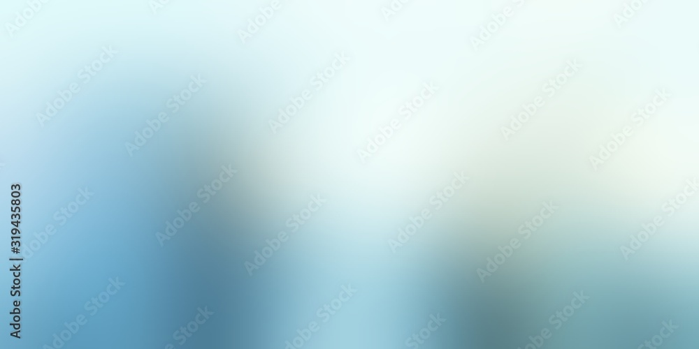 Formless silhouette blur pattern. Light blue abstract texture. Winter empty background. Defocus ice illustration. - obrazy, fototapety, plakaty 