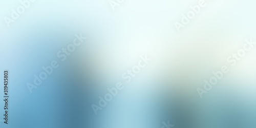 Formless silhouette blur pattern. Light blue abstract texture. Winter empty background. Defocus ice illustration.