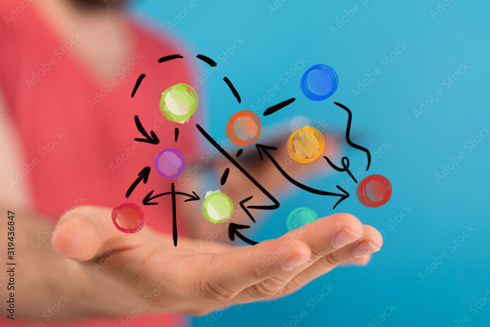 group of people talking in social network. group of people talking in social network.