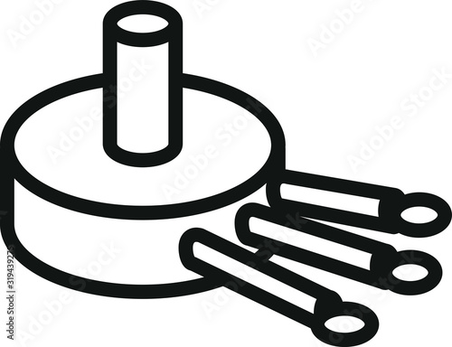 Potentiometer icon, vector illustration