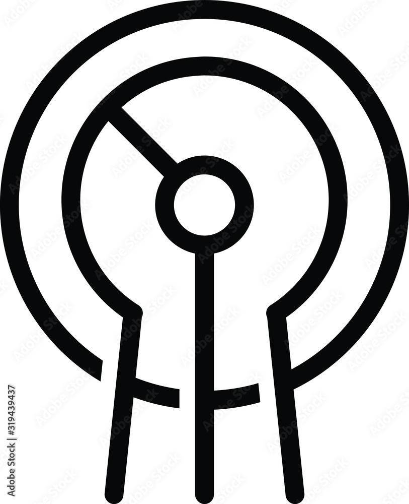 Obraz premium Potentiometer icon, vector illustration