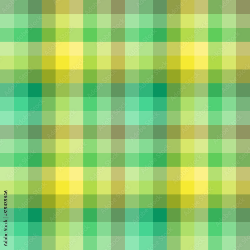 Seamless pattern in lovely yellow and light and dark green colors for plaid, fabric, textile, clothes, tablecloth and other things. Vector image. Seamless pattern in lovely yellow and light and dark green colors for plaid, fabric, textile, clothes, tablecloth and other things. Vector image.