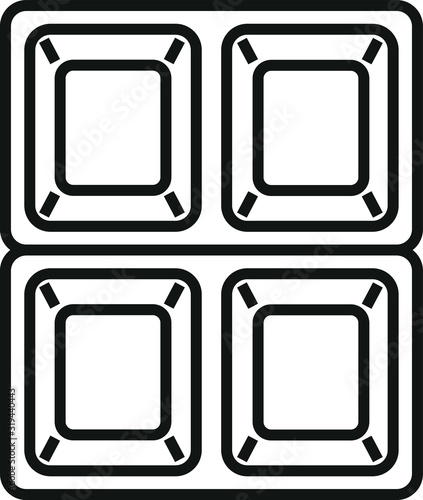 Meal Compartment Container icon  photo