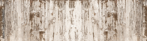 old white painted exfoliate rustic bright light wooden texture - wood background banner panorama shabby © Corri Seizinger