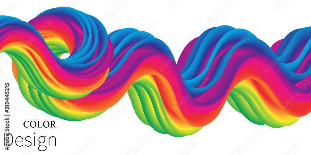 Rainbow Background. Wave Pattern. Fluid Flow. Rainbow Background. Wave Pattern. Fluid Flow.