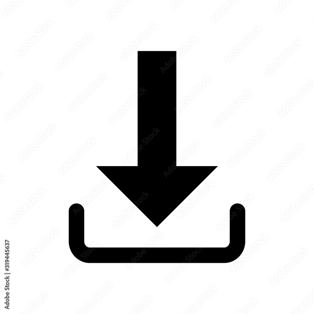Download vector icon, install symbol. Modern, simple flat vector illustration for web site or mobile app Download vector icon, install symbol. Modern, simple flat vector illustration for web site or mobile app
