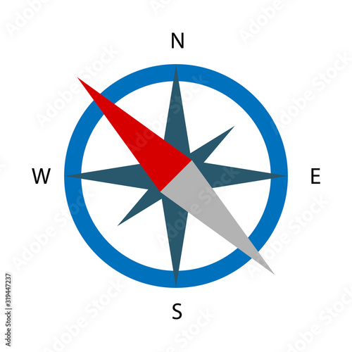 Compass flat icon vector symbol illustration EPS 10
