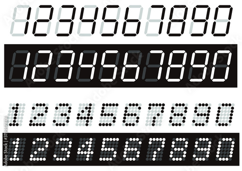 デジタル数字 Stock Vector Adobe Stock デジタル数字 Stock Vector Adobe Stock