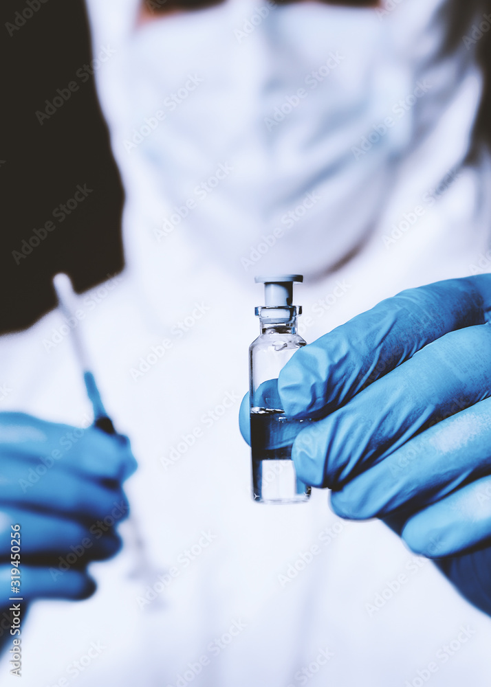 Laboratory scientists are investigating a vaccine against coronavirus. Struggle against epidemics. Laboratory scientists are investigating a vaccine against coronavirus. Struggle against epidemics.