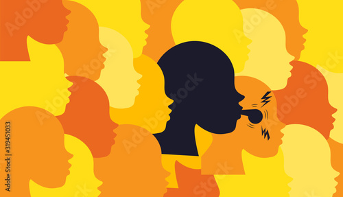 whistleblower employee concept, vector illustration