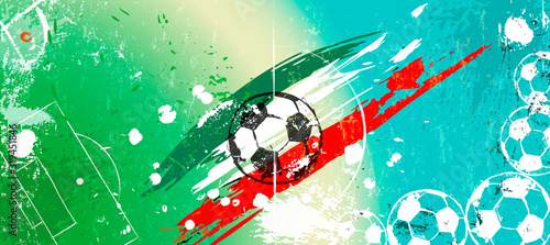 abstract background for soccer/footbal, design template, great soccer event, copy space, grungy