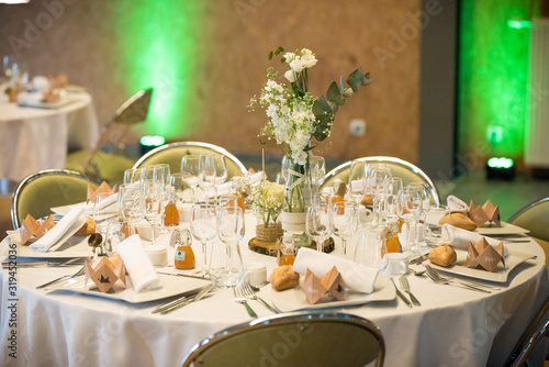 Décoration de table de mariage