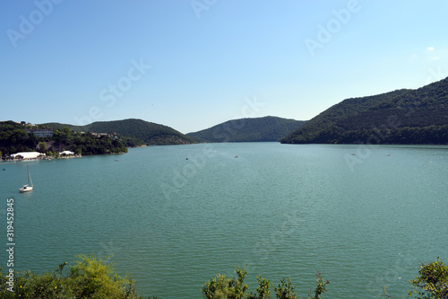 mountains and lake