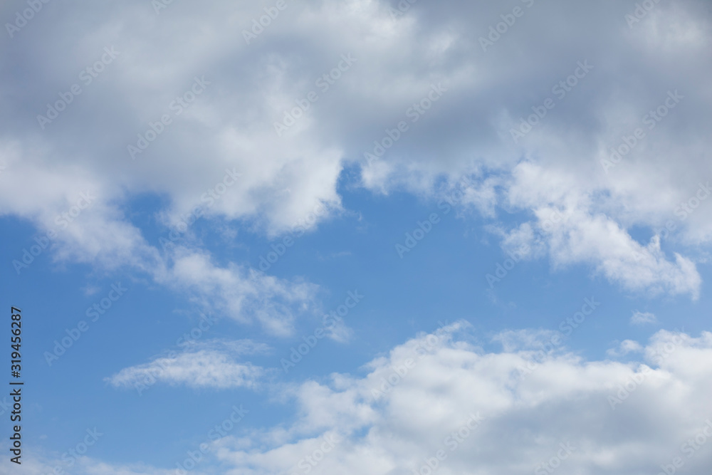 blue sky and whiye clouds