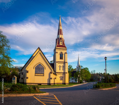 Church in Mahone Bay in Nova Scotia